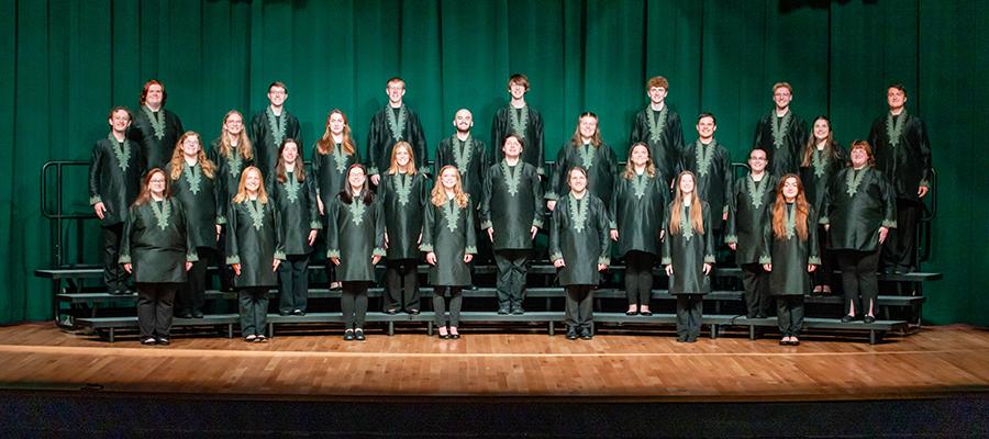 The 2023-24 Tower Choir (Photo by Todd Weddle/Northwest Missouri State University)
